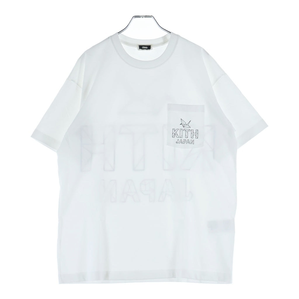 KITH(キス) ポケットロゴプリント クルーネック 半袖Tシャツ ホワイト