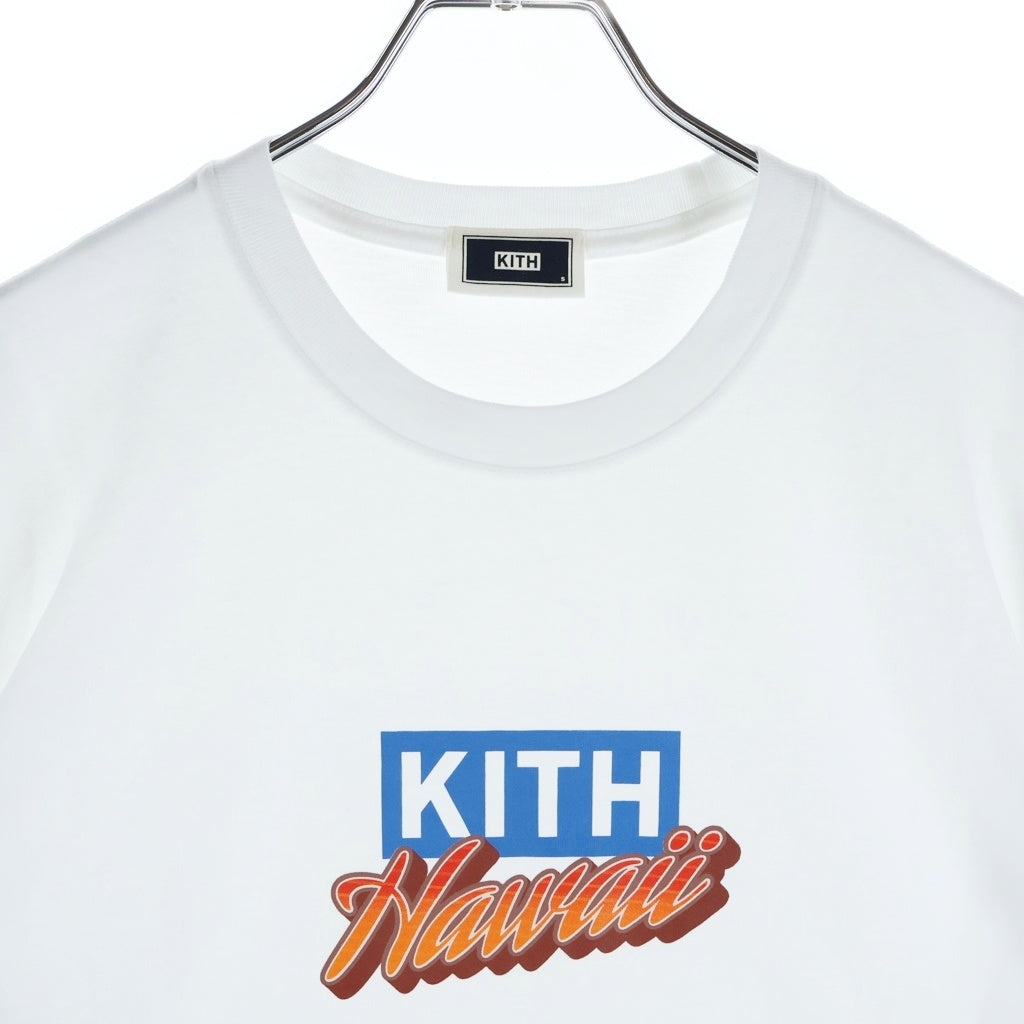 KITH(キス) NYC Hawaii Classic Tee フロントプリント クルーネック 半袖Tシャツ ホワイト