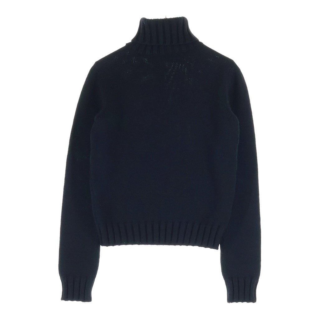 DOLCE & GABBANA(ドルチェアンドガッバーナ) ウール ハイネック 長袖ニット ブラック レディース M523 m2007
