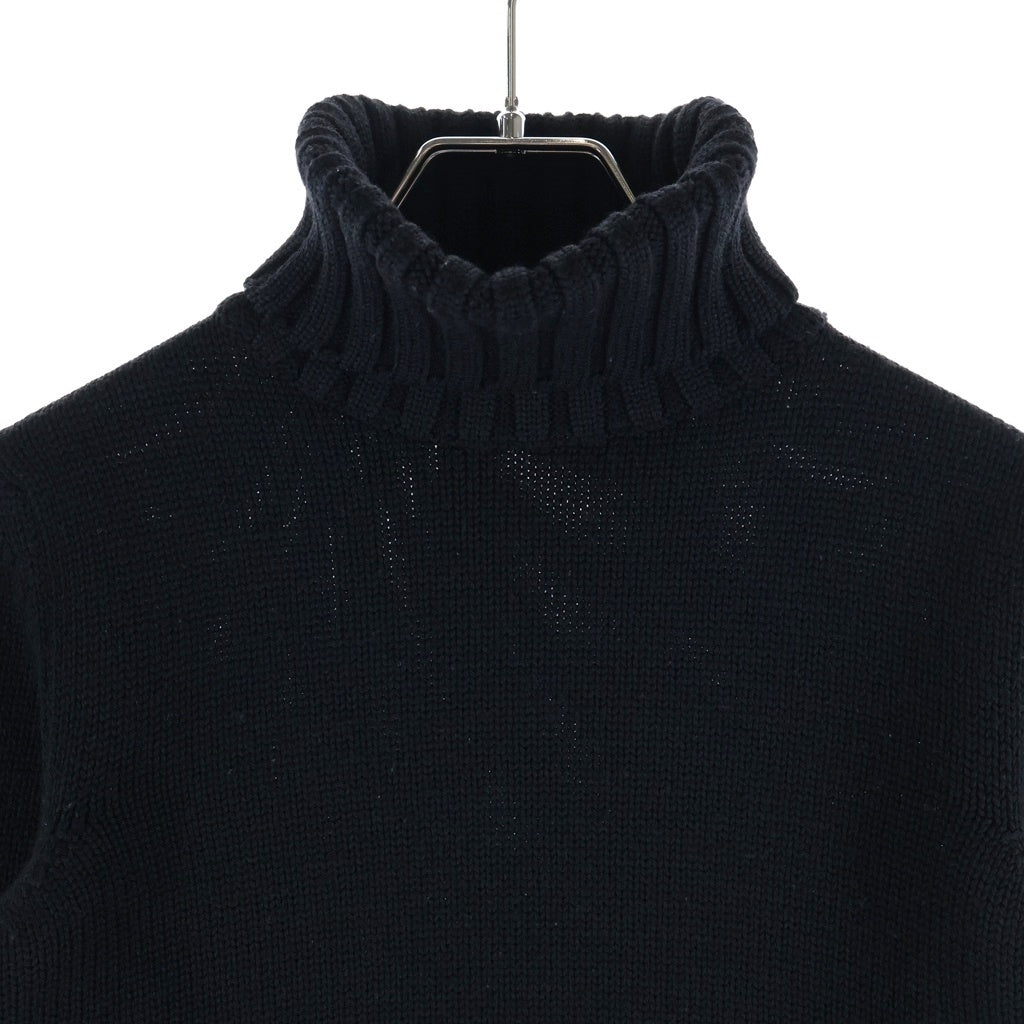 DOLCE & GABBANA(ドルチェアンドガッバーナ) ウール ハイネック 長袖ニット ブラック レディース M523 m2007