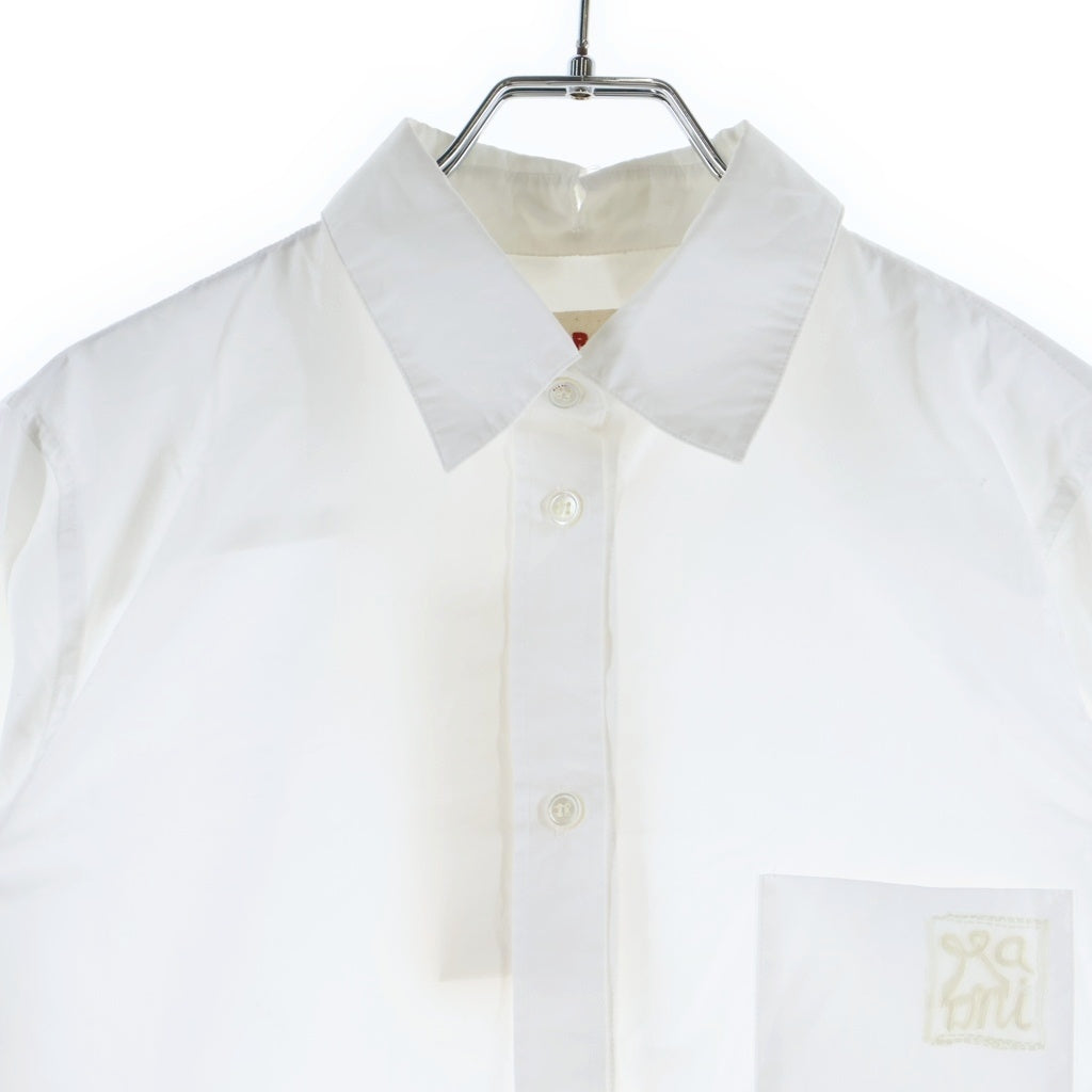 MARNI(マルニ) COTTON POPLIN SHIRT コットン 刺繍 長袖シャツ ホワイト レディース CAMA0661S3