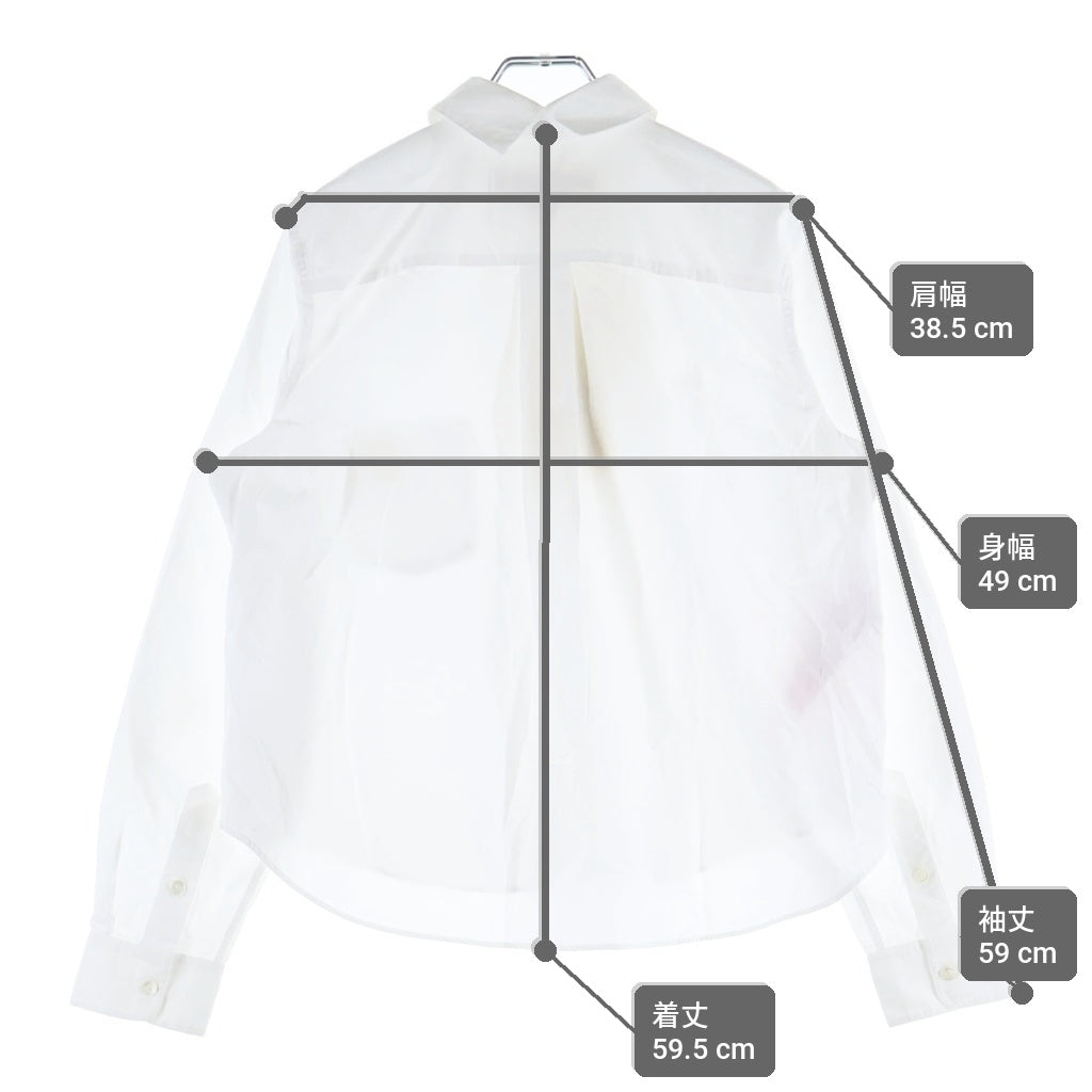 MARNI(マルニ) COTTON POPLIN SHIRT コットン 刺繍 長袖シャツ ホワイト レディース CAMA0661S3