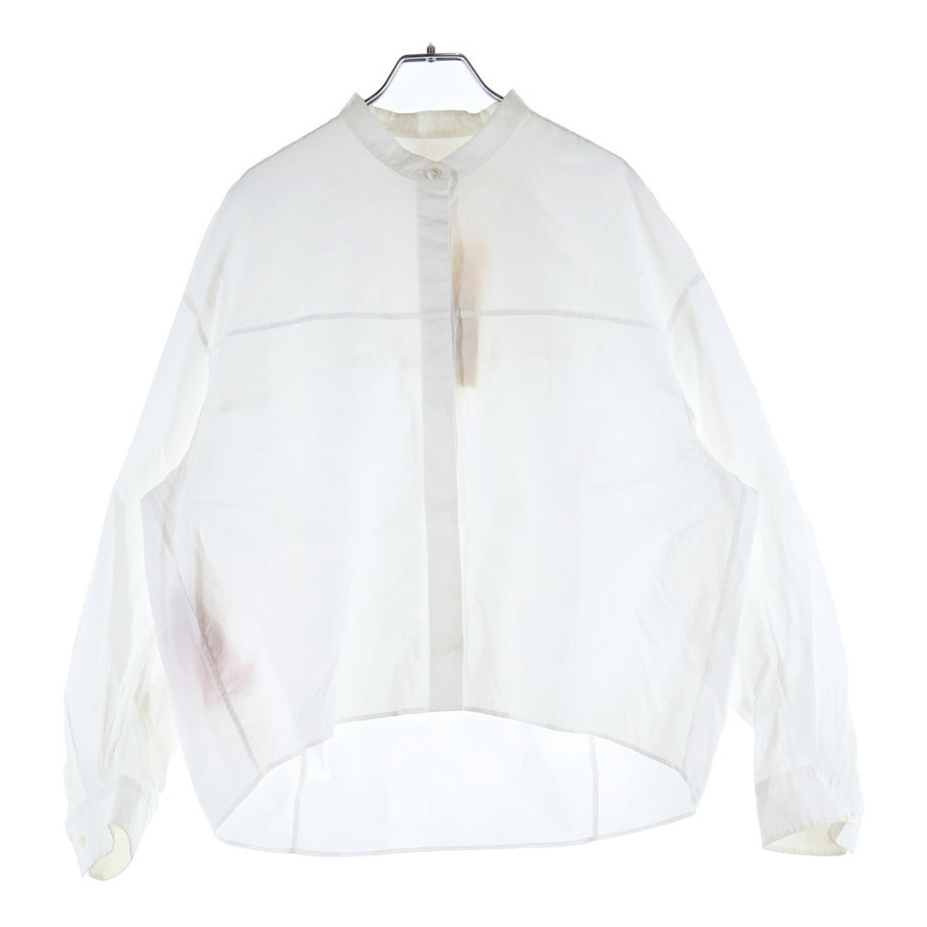 MARNI(マルニ) 25SS Cotton Poplin Shirt コットン 長袖シャツ ホワイト レディース CAMA0610UD