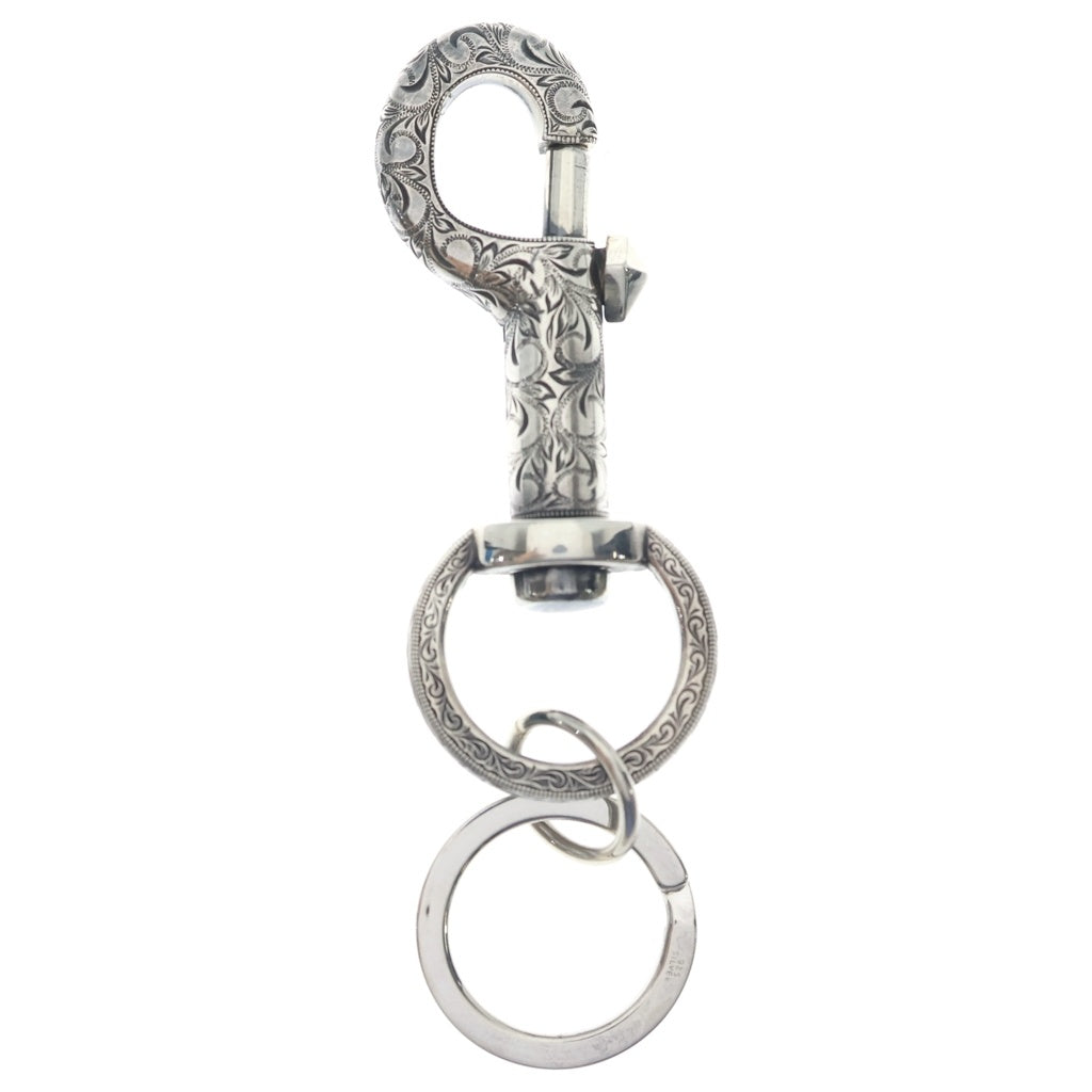 Antidote BUYERS CLUB(アンチドートバイヤーズクラブ) Engraved Key Ring Clip キーリング クリップ シルバー RX-303-SILVER-FREE