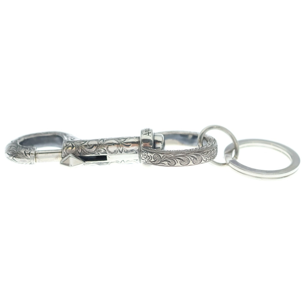 Antidote BUYERS CLUB(アンチドートバイヤーズクラブ) Engraved Key Ring Clip キーリング クリップ シルバー RX-303-SILVER-FREE