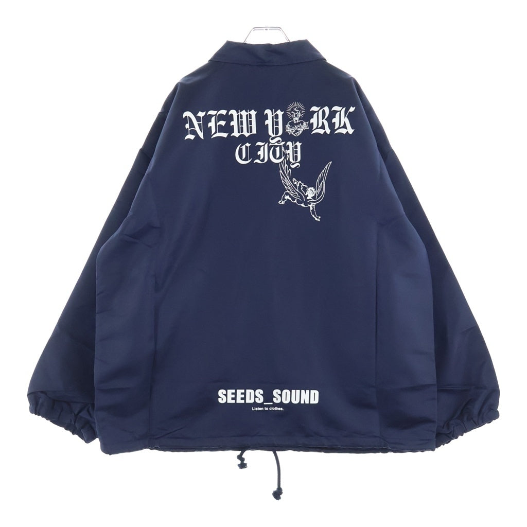 TALKING ABOUT THE ABSTRACTION(トーキング アバウト ザ アブストラクション) NEW YORK JESUS COACH ニューヨーク ジェズス コーチジャケット ネイビー SS-JK-001