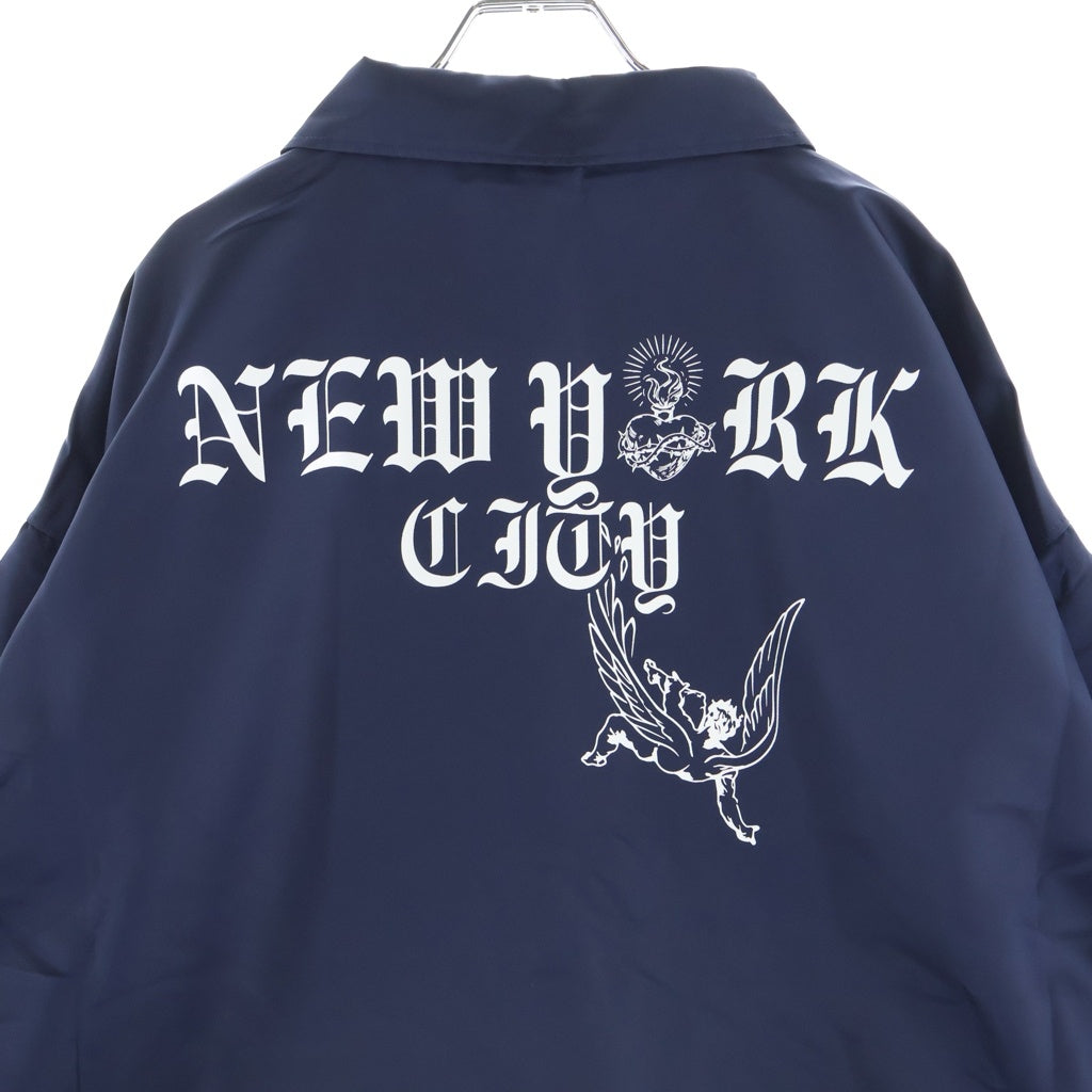 TALKING ABOUT THE ABSTRACTION(トーキング アバウト ザ アブストラクション) NEW YORK JESUS COACH ニューヨーク ジェズス コーチジャケット ネイビー SS-JK-001