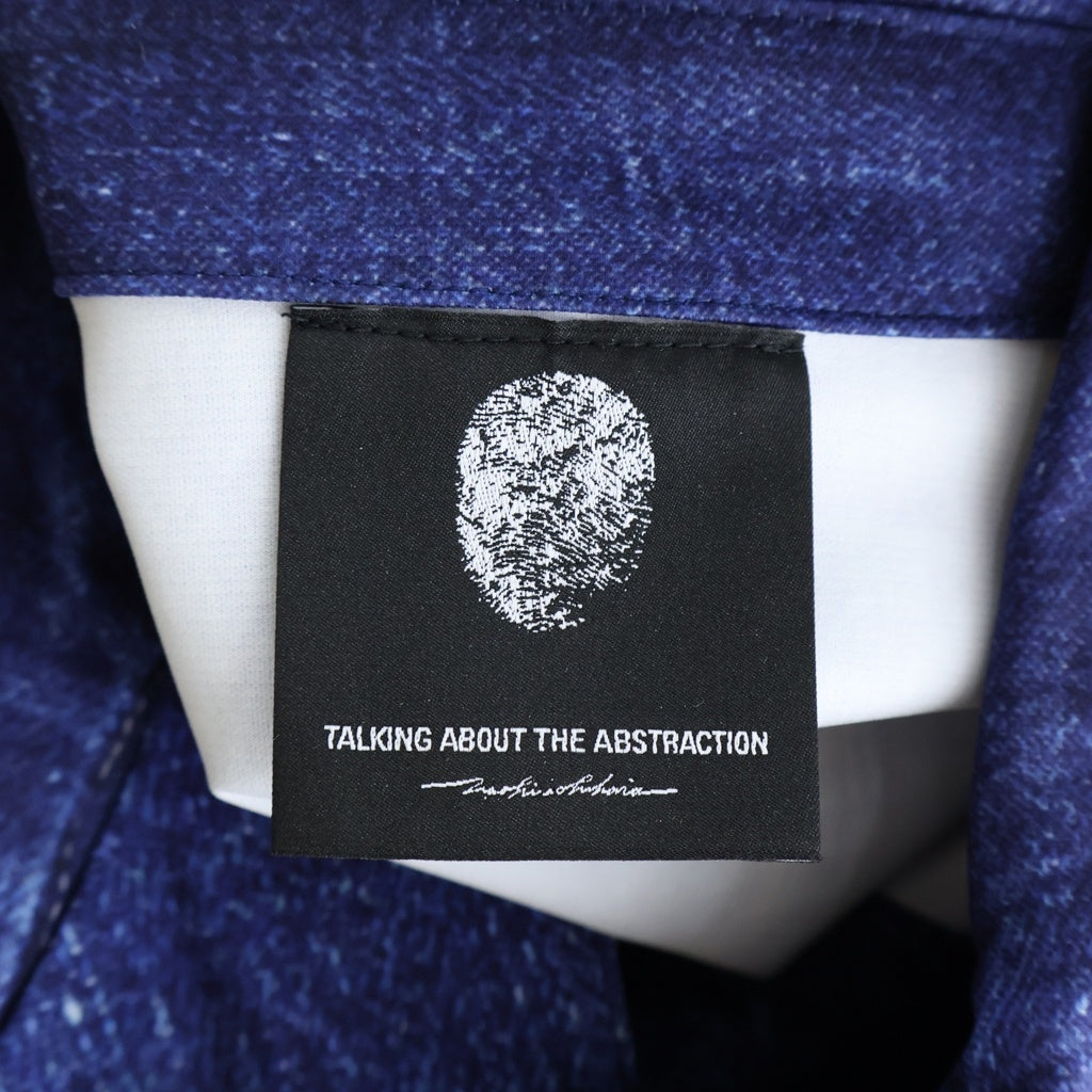 TALKING ABOUT THE ABSTRACTION(トーキング アバウト ザ アブストラクション) 2nd Type Denim Print Jacket デニム転写 ジャケット インディゴ NPT-J-002