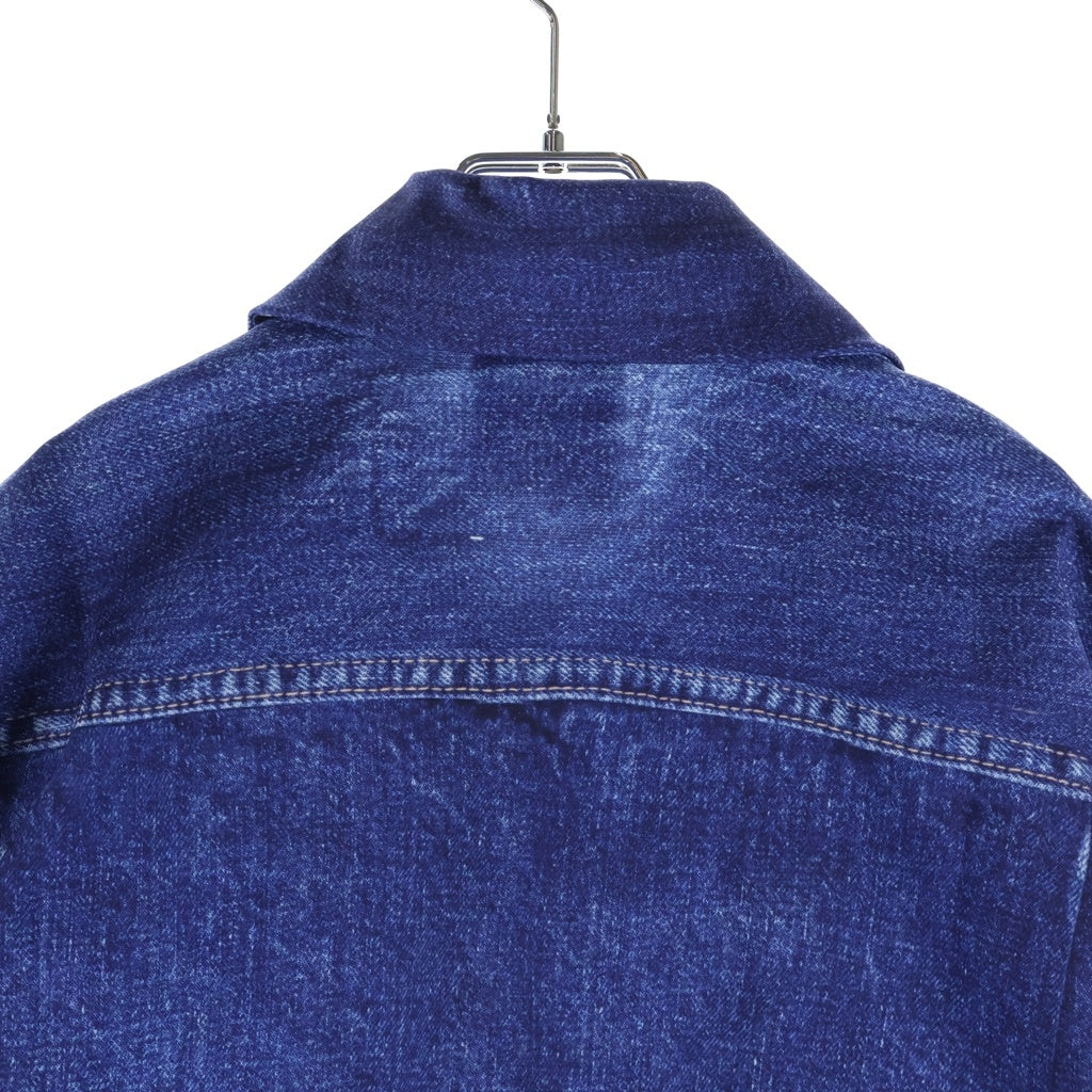 TALKING ABOUT THE ABSTRACTION(トーキング アバウト ザ アブストラクション) 2nd Type Denim Print Jacket デニム転写 ジャケット インディゴ NPT-J-002