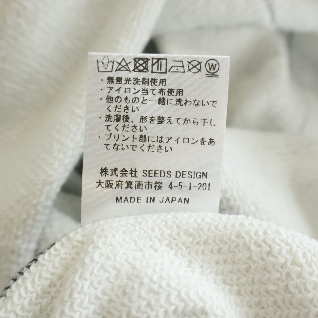 TALKING ABOUT THE ABSTRACTION(トーキング アバウト ザ アブストラクション) Chalse Photo Hoodie フォト総柄プリント プルオーバーパーカー ブラック SS-PPK-001B