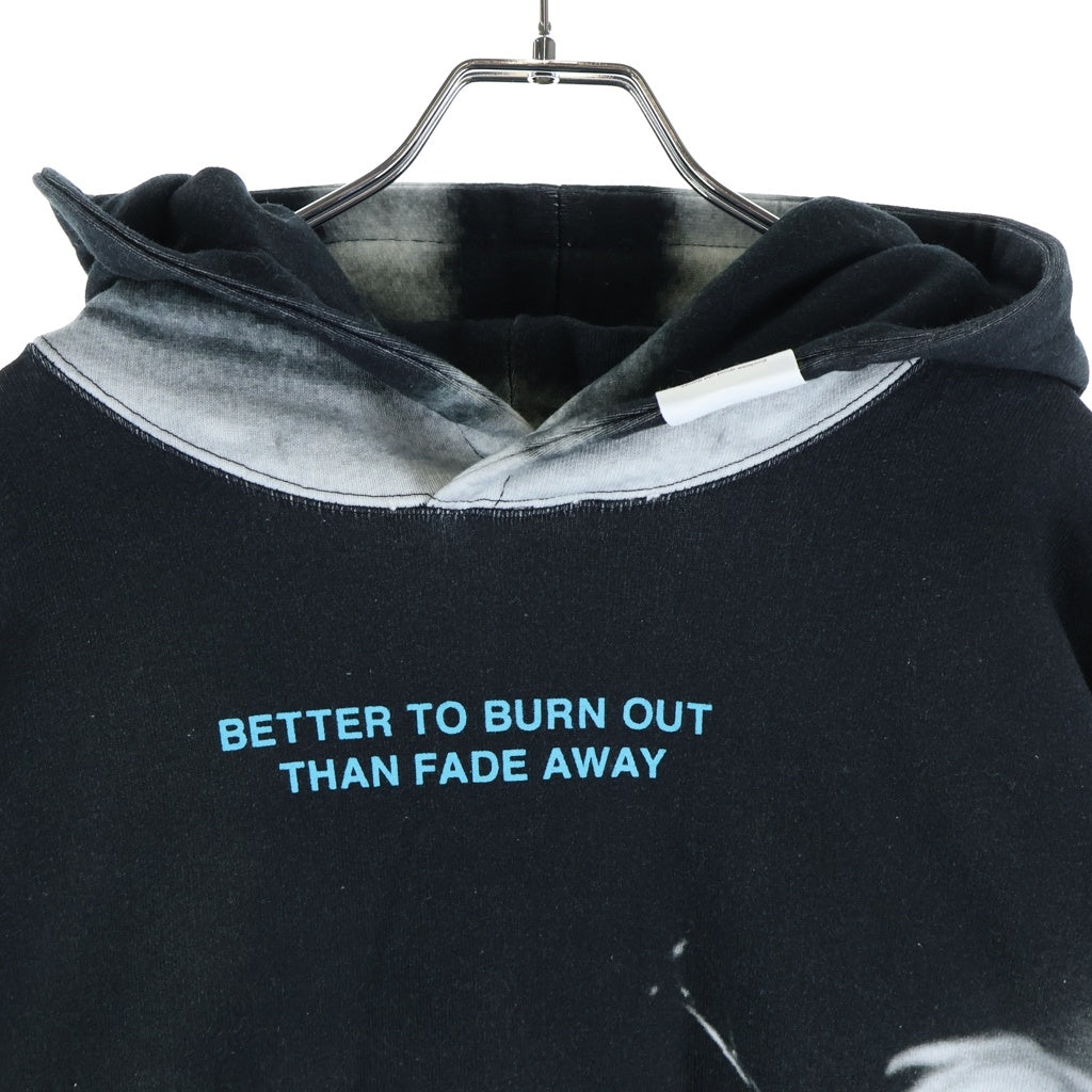 TALKING ABOUT THE ABSTRACTION(トーキング アバウト ザ アブストラクション) Chalse Photo Hoodie フォト総柄プリント プルオーバーパーカー ブラック SS-PPK-001B