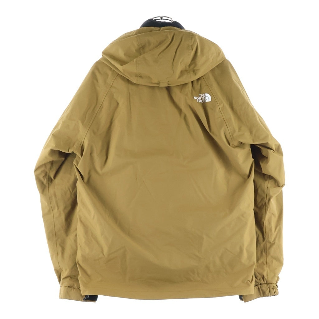 THE NORTH FACE(ザノースフェイス) GRACE TRICLIMATE PARKA グレイス トリクライメイト パーカ ロゴ刺繍 ナイロン インナーダウン ジップアップ フーデッド ジャケット ベージュ NPW61935