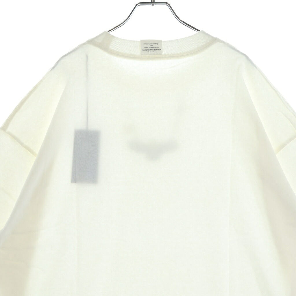TALKING ABOUT THE ABSTRACTION(トーキング アバウト ザ アブストラクション) NATIVE TOP T-SHIRT イーグルプリント クルーネック 半袖Tシャツ ホワイト NPT-T-002