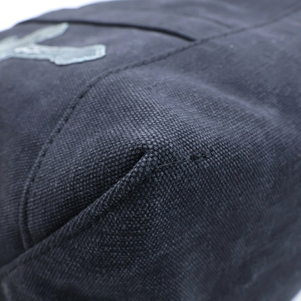 TALKING ABOUT THE ABSTRACTION(トーキング アバウト ザ アブストラクション) CROSS TOTE BAG S クロスパッチ トートバッグ ブラック 2526AW-AC-009