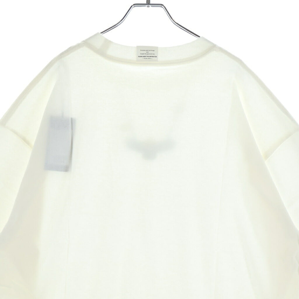 TALKING ABOUT THE ABSTRACTION(トーキング アバウト ザ アブストラクション) NATIVE TOP T-SHIRT イーグルプリント クルーネック 半袖Tシャツ ホワイト NPT-T-002
