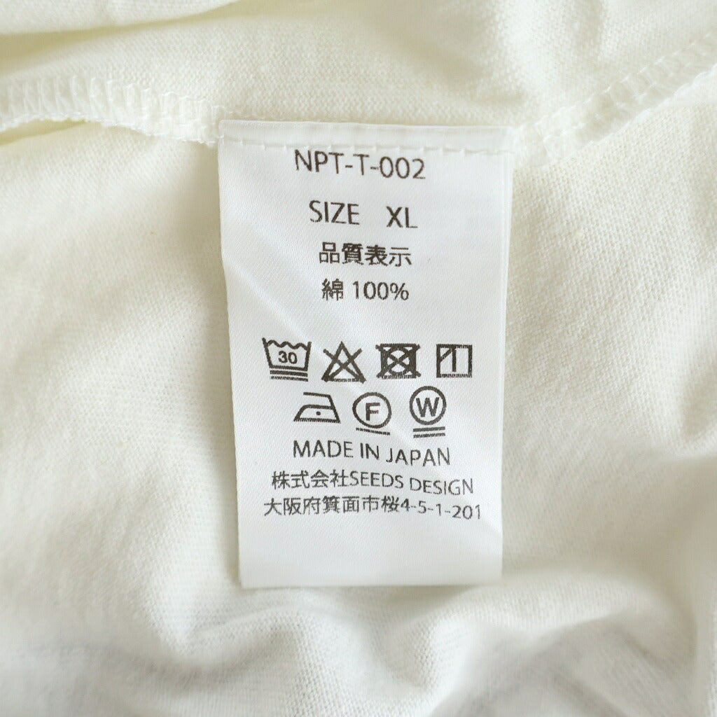 TALKING ABOUT THE ABSTRACTION(トーキング アバウト ザ アブストラクション) NATIVE TOP T-SHIRT イーグルプリント クルーネック 半袖Tシャツ ホワイト NPT-T-002
