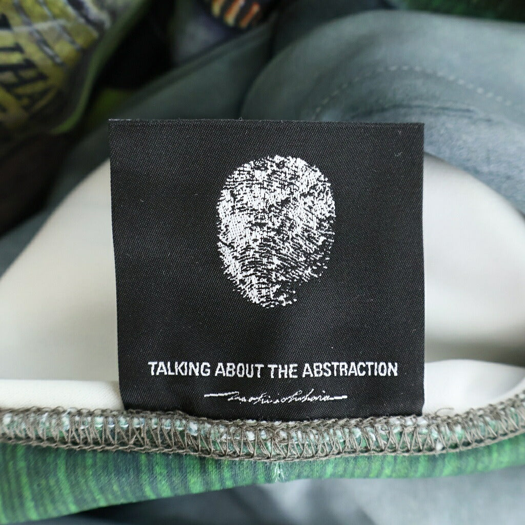 TALKING ABOUT THE ABSTRACTION(トーキング アバウト ザ アブストラクション) RAF MA-1 BOMBER JACKET PRINTED 総柄プリント プルオーバーパーカー グリーン NPT-DP-001