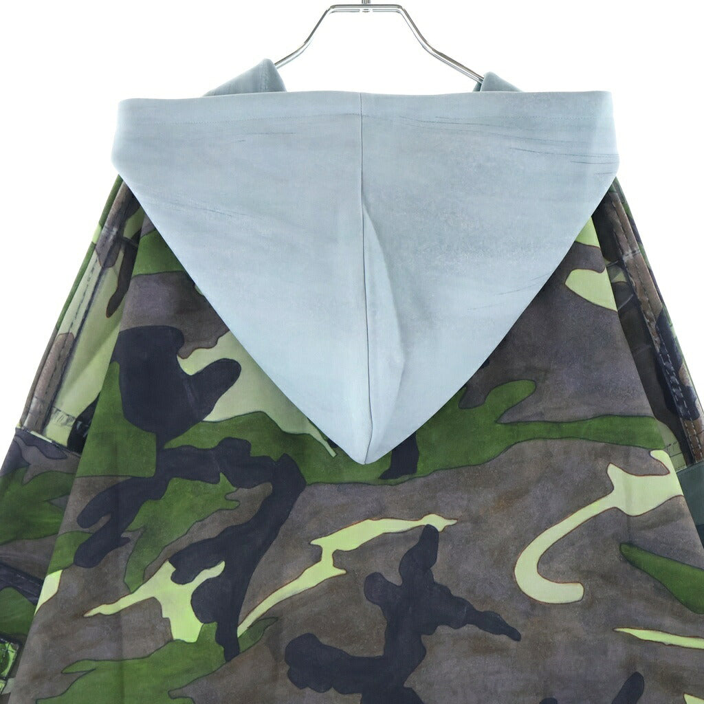 TALKING ABOUT THE ABSTRACTION(トーキング アバウト ザ アブストラクション) RAF MA-1 BOMBER JACKET PRINTED 総柄プリント プルオーバーパーカー グリーン NPT-DP-001