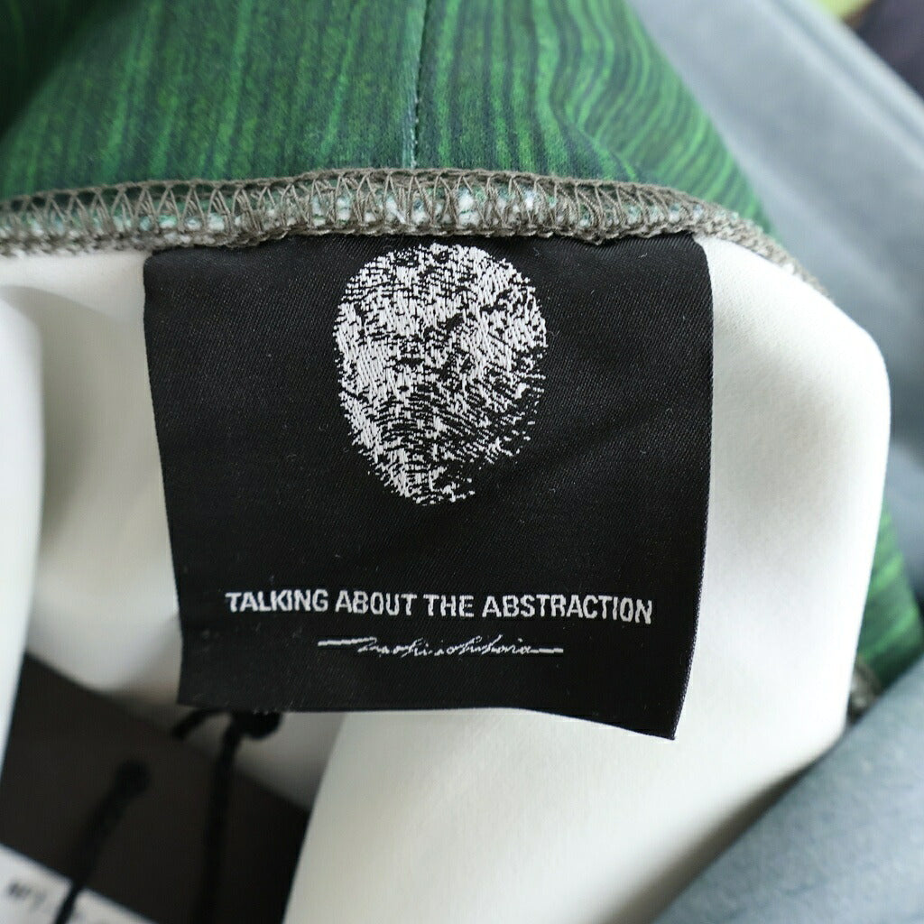 TALKING ABOUT THE ABSTRACTION(トーキング アバウト ザ アブストラクション) RAF MA-1 BOMBER JACKET PRINTED 総柄プリント プルオーバーパーカー グリーン NPT-DP-001