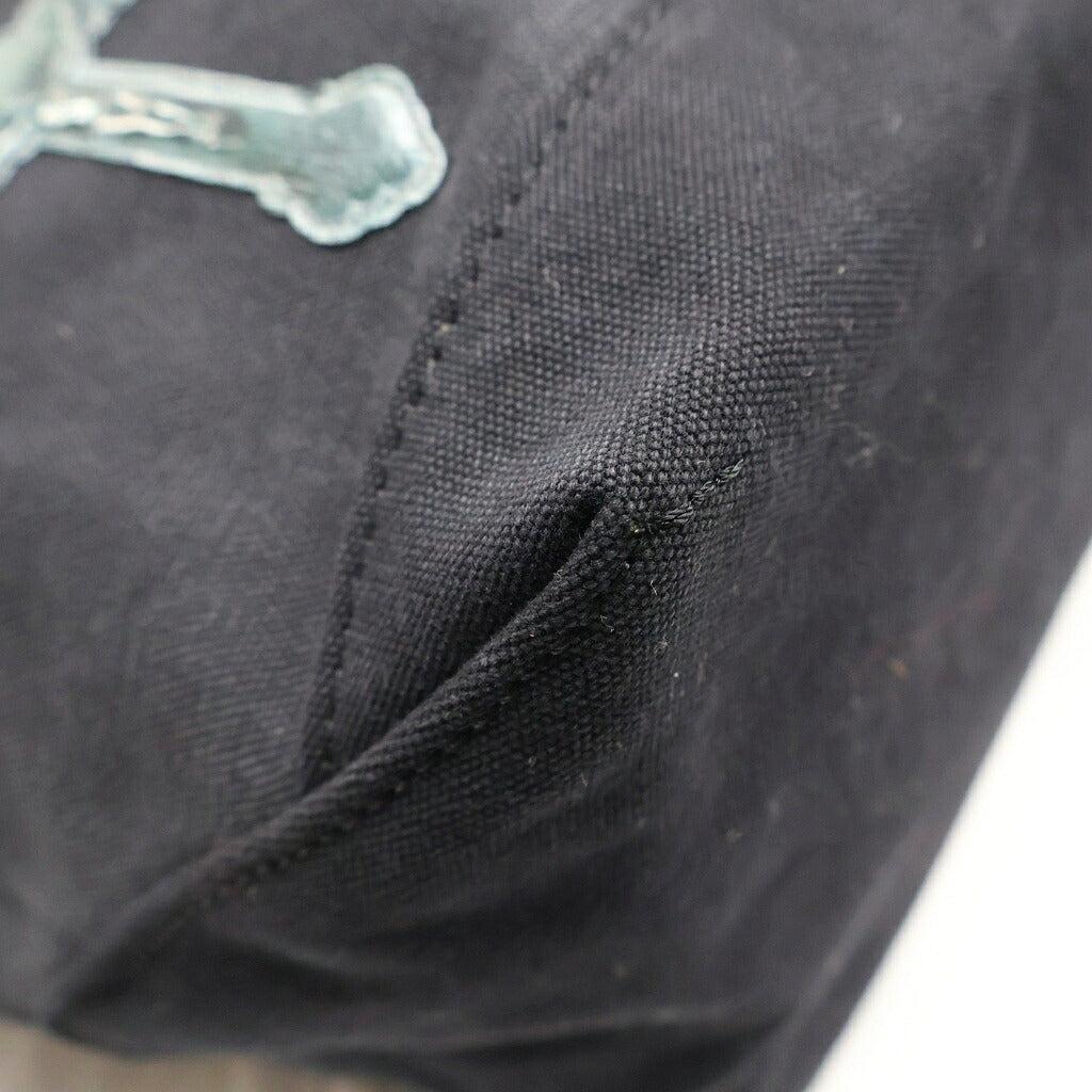 TALKING ABOUT THE ABSTRACTION(トーキング アバウト ザ アブストラクション) CROSS TOTE BAG S クロスパッチ トートバッグ ブラック 2526AW-AC-009