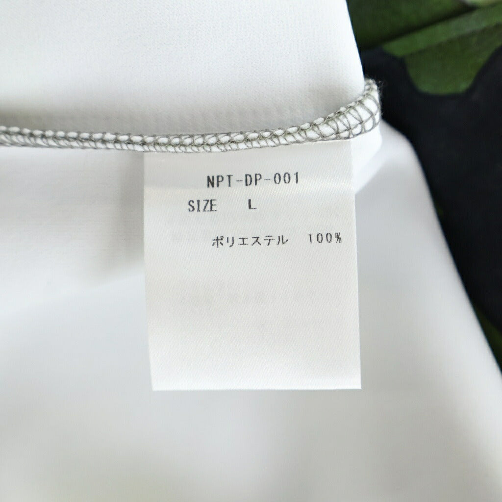 TALKING ABOUT THE ABSTRACTION(トーキング アバウト ザ アブストラクション) RAF MA-1 BOMBER JACKET PRINTED 総柄プリント プルオーバーパーカー グリーン NPT-DP-001
