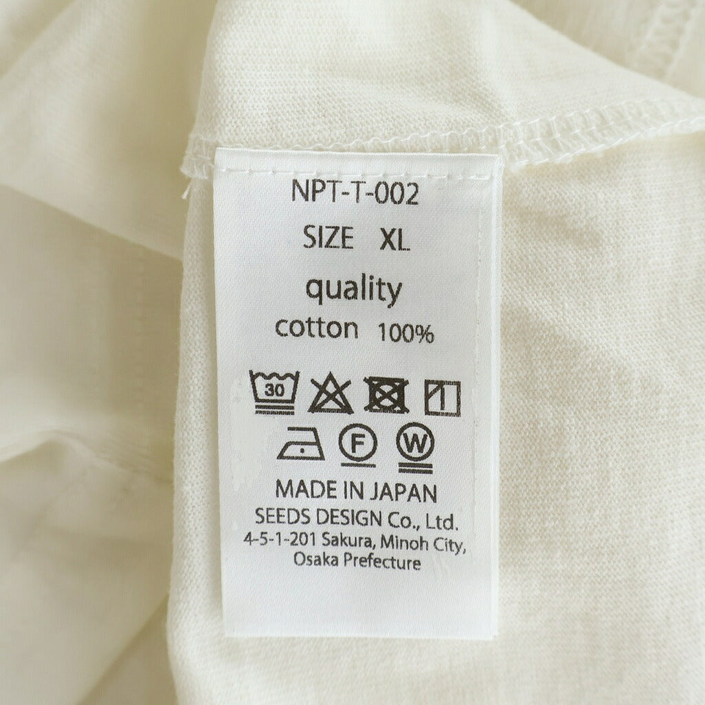 TALKING ABOUT THE ABSTRACTION(トーキング アバウト ザ アブストラクション) NATIVE TOP T-SHIRT イーグルプリント クルーネック 半袖Tシャツ ホワイト NPT-T-002