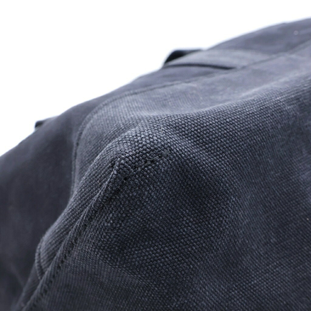 TALKING ABOUT THE ABSTRACTION(トーキング アバウト ザ アブストラクション) 3D CROSS TOTE クロスパッチ コットン トートバッグ ブラック 2526AW-AC-008