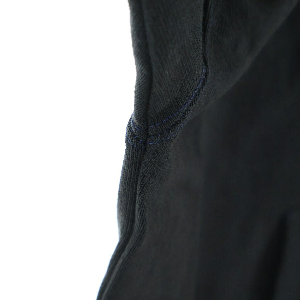 TALKING ABOUT THE ABSTRACTION(トーキング アバウト ザ アブストラクション) CROSS P/W PARKA クロスパッチ コットン プルオーバーパーカー ブラック 2526AW-PK-003