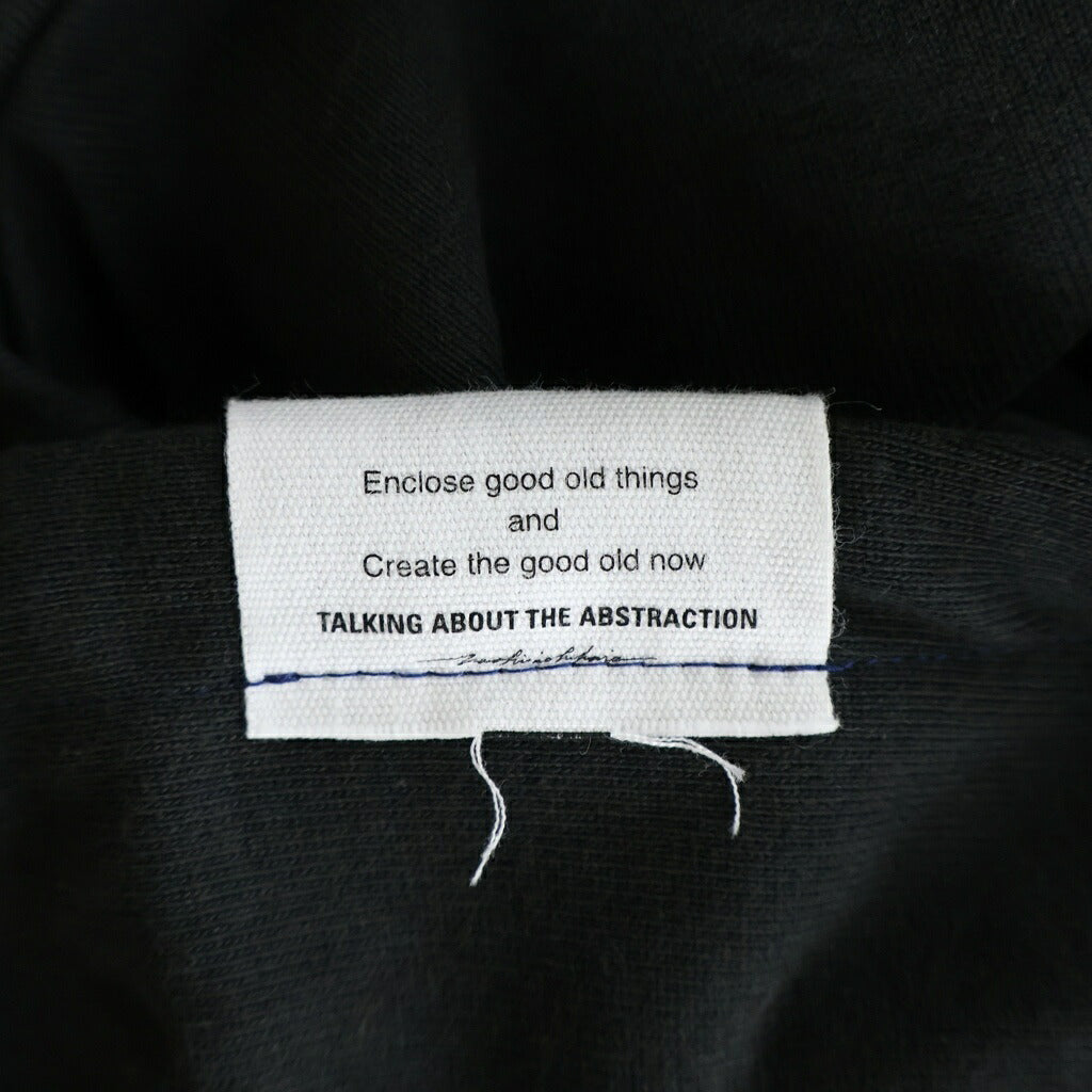 TALKING ABOUT THE ABSTRACTION(トーキング アバウト ザ アブストラクション) CROSS P/W PARKA クロスパッチ コットン プルオーバーパーカー ブラック 2526AW-PK-003
