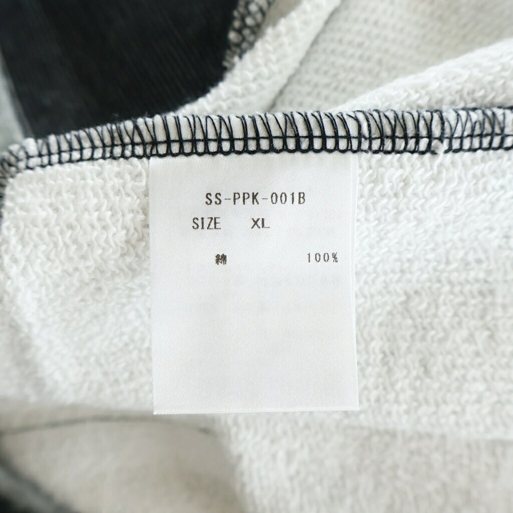 TALKING ABOUT THE ABSTRACTION(トーキング アバウト ザ アブストラクション) Chalse Photo Hoodie フォト総柄プリント プルオーバーパーカー ブラック SS-PPK-001B