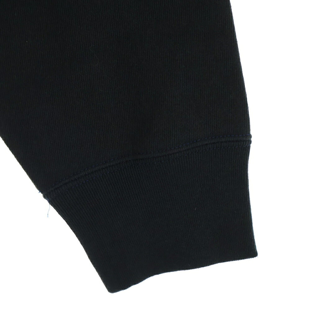 TALKING ABOUT THE ABSTRACTION(トーキング アバウト ザ アブストラクション) CROSS P/W PARKA クロスパッチ コットン プルオーバーパーカー ブラック 2526AW-PK-003