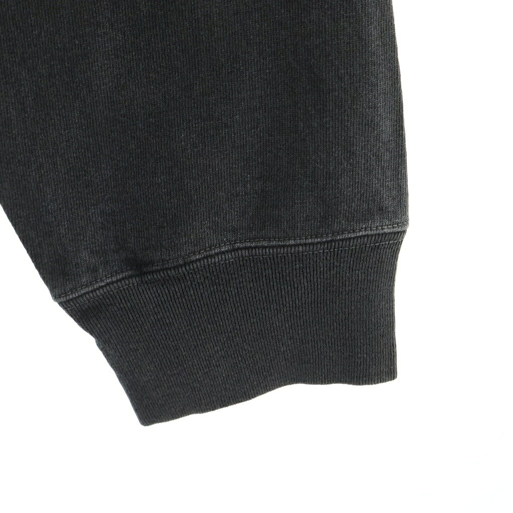 TALKING ABOUT THE ABSTRACTION(トーキング アバウト ザ アブストラクション) OVER DYE PRINT RAGLAN TEE 長袖 クルーネック カットソー ブラック 2526AW-LS-002
