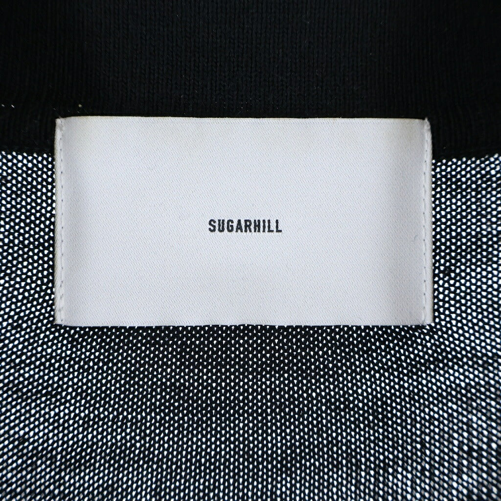 SUGARHILL(シュガーヒル) WOOL KNIT POLO ウール 長袖ニット ポロ ブラック 26440604