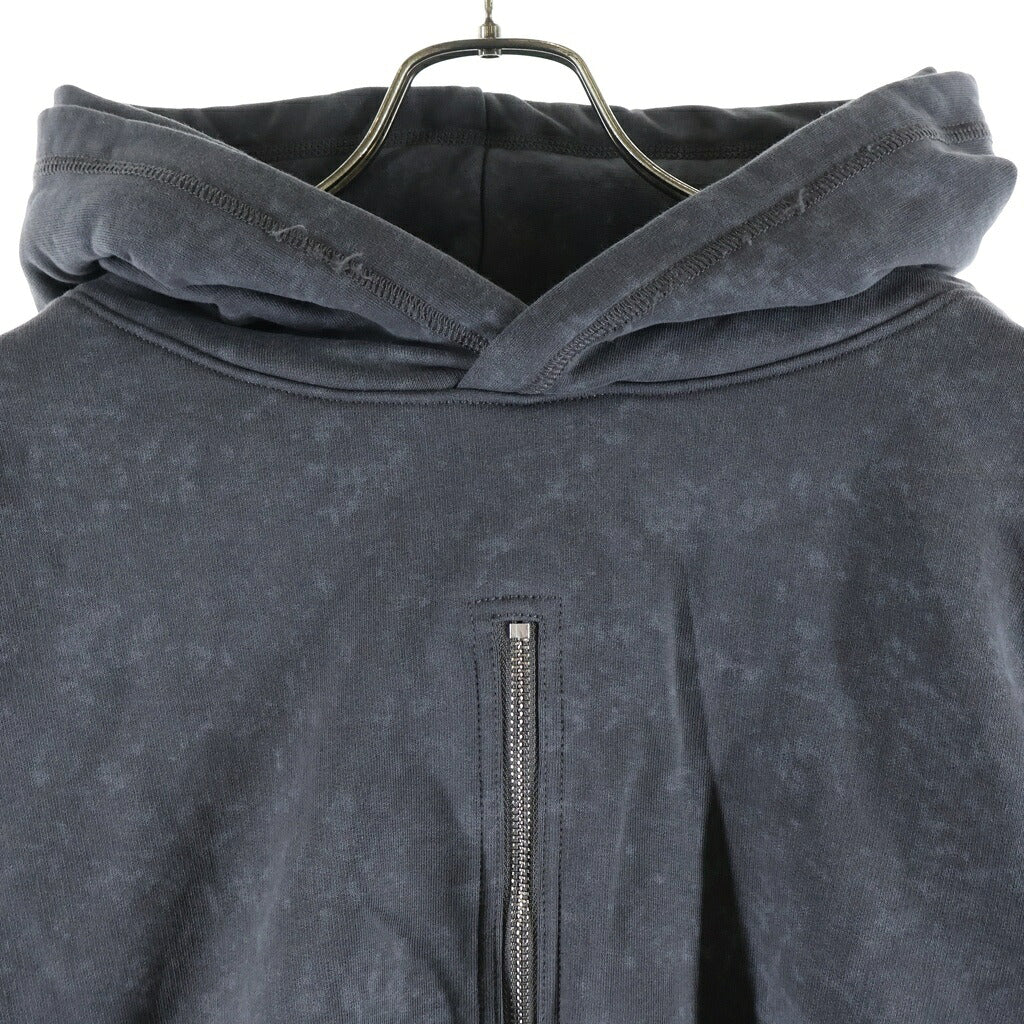 SyuMan(シューマン) 24AW Layerd double-Hoodie レイヤード ダブル ジップパーカー グレー 24aw-sy005