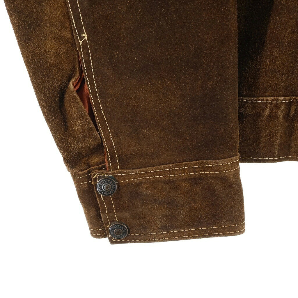 Levi's(リーバイス) 70s BIGE ボタン裏52 スエード レザートラッカージャケット ブラウン