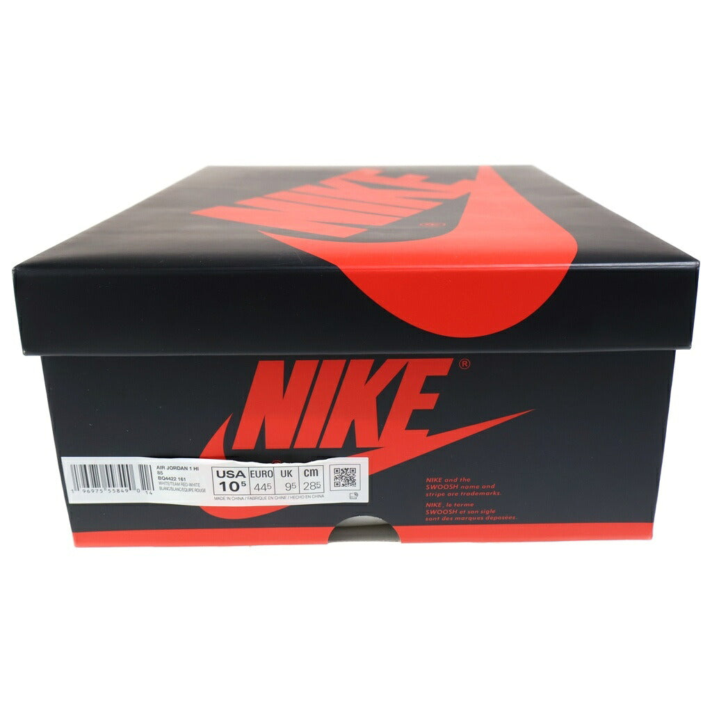 NIKE(ナイキ) AIR JORDAN 1 HIGH METALLIC BURGUNDY BQ4422-161 エアジョーダン1 85 ハイカットスニーカー メタリックバーガンディ ホワイト/レッド US10.5/28.5cm