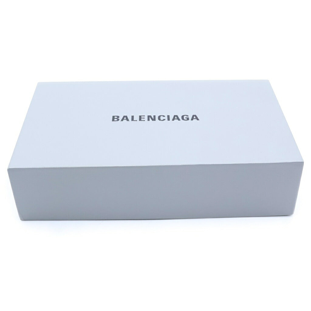 BALENCIAGA(バレンシアガ) Bロゴ レザー ロングウォレット 長財布 ブラック