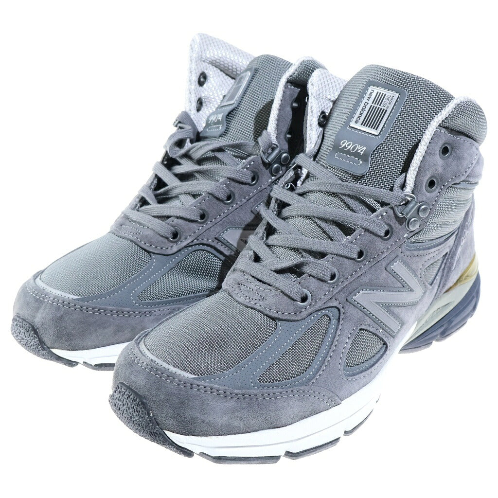 New Balance(ニューバランス) 990 V4 スウェード ハイカット スニーカー グレー US9.5/27.5cm MO990GR4