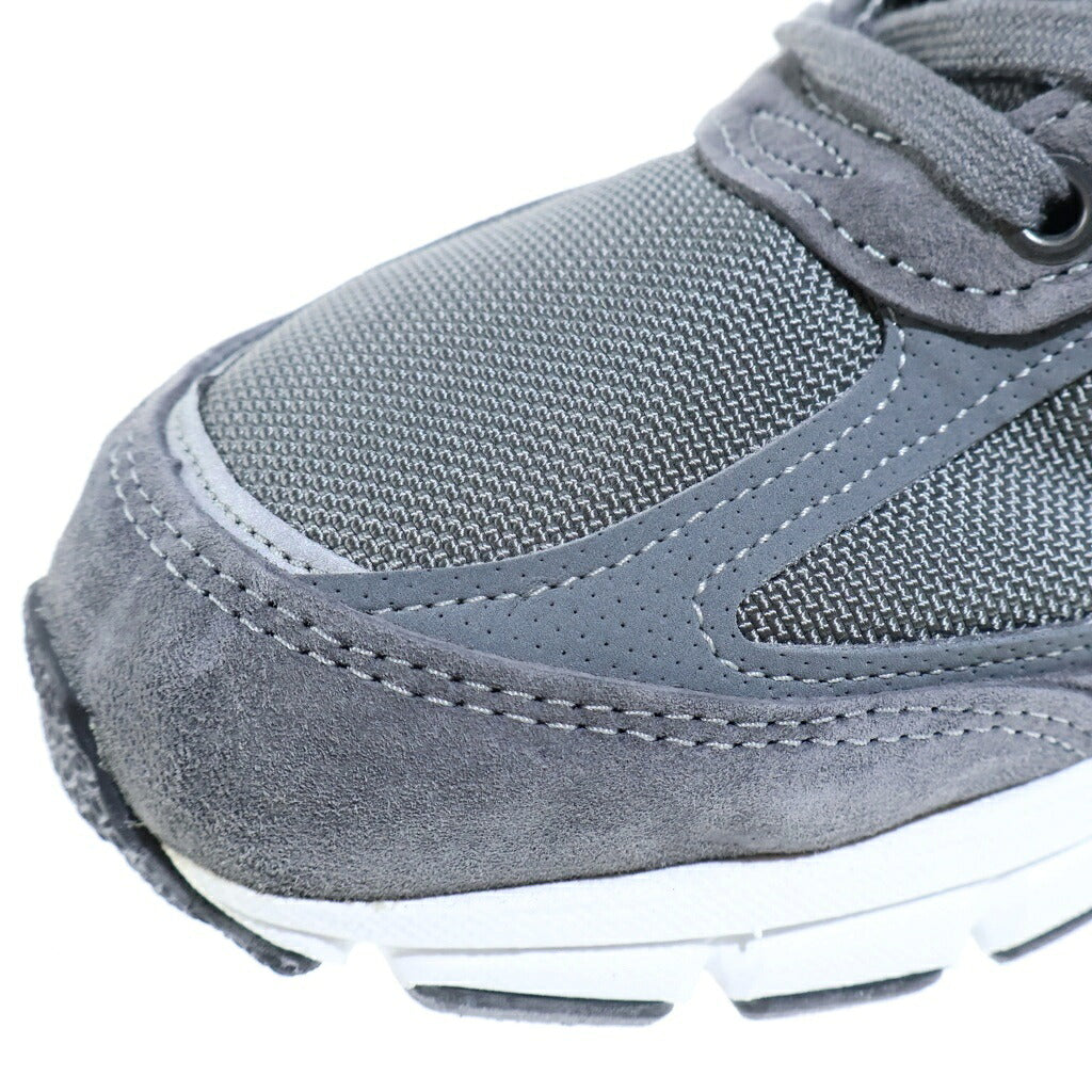 New Balance(ニューバランス) 990 V4 スウェード ハイカット スニーカー グレー US9.5/27.5cm MO990GR4