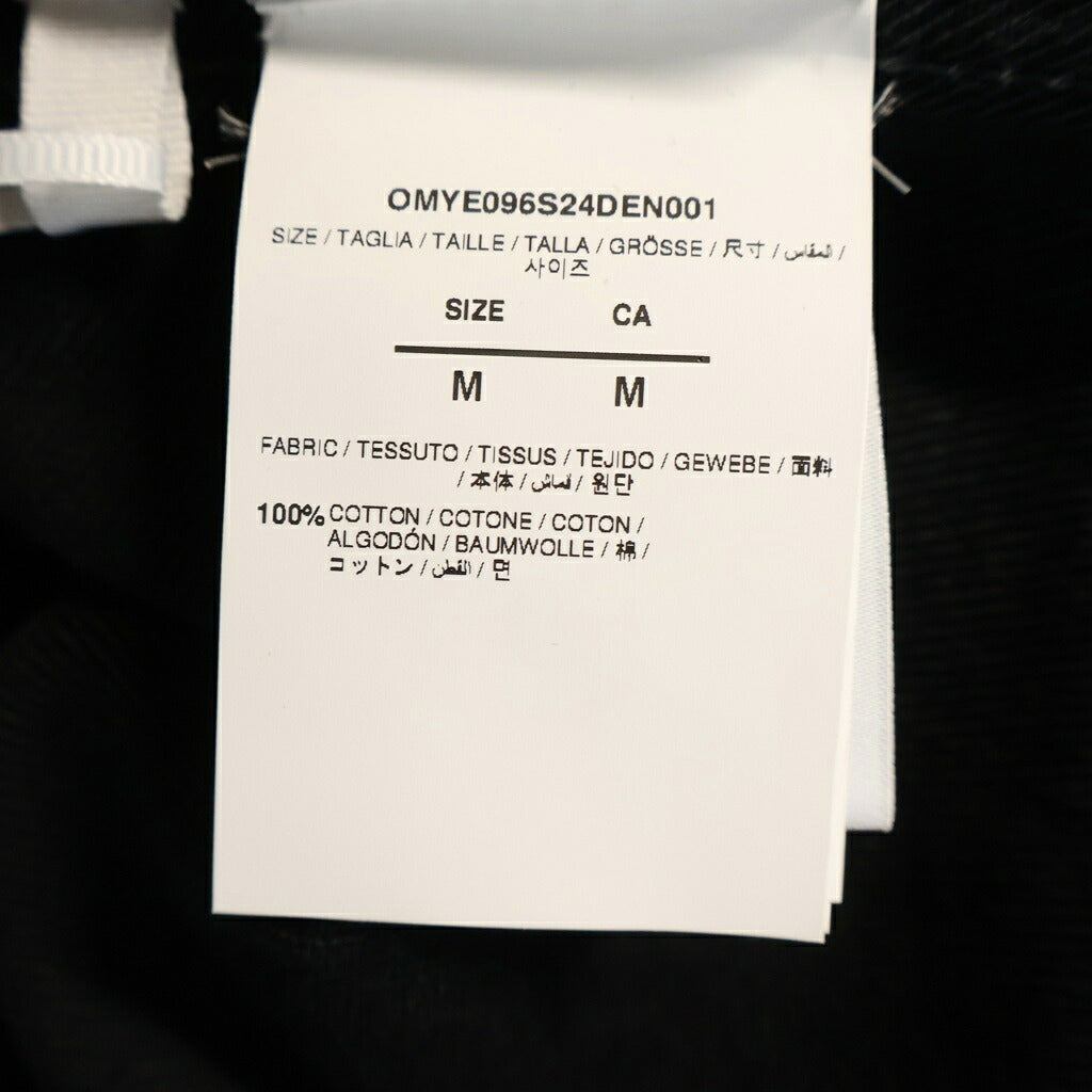 OFF-WHITE(オフホワイト) 24SS Natlover Denim Hooded Jacket ナチュララバー デニム フーデッド ジャケット ワッペンロゴ ブラック OMYE096S24DEN0011346