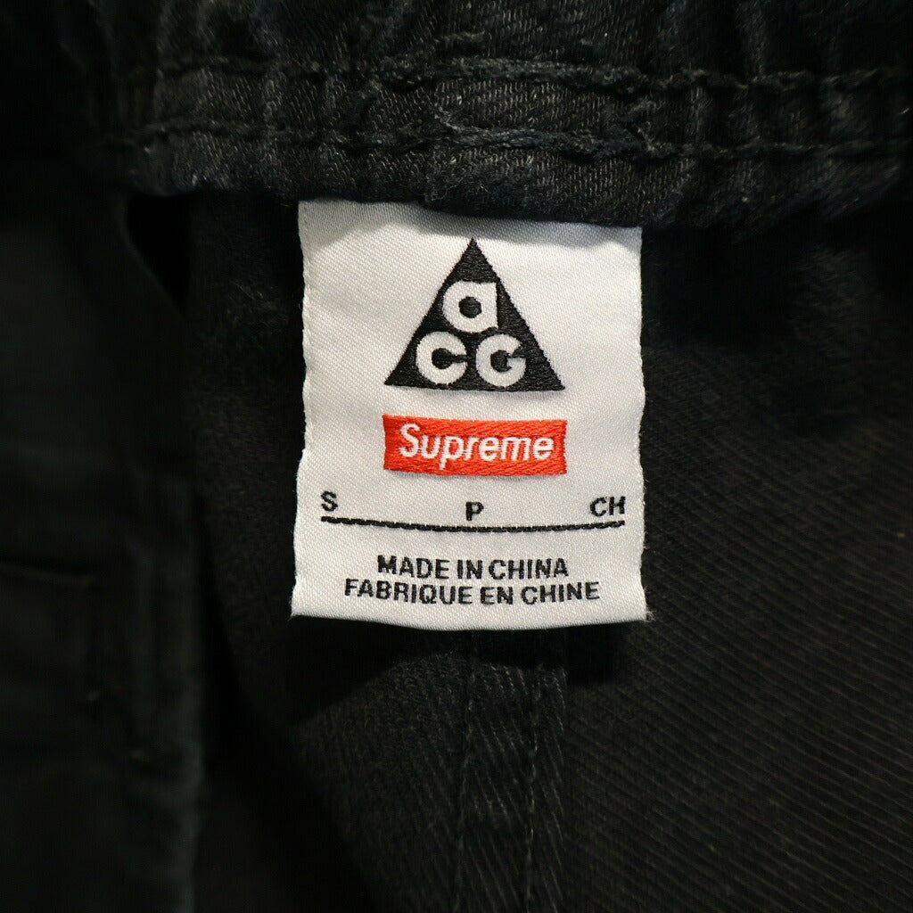 SUPREME(シュプリーム) 22AW × Nike Belted Denim Pant ナイキ ACG ベルテッド デニム カーゴ パンツ ブラック DO7201-010