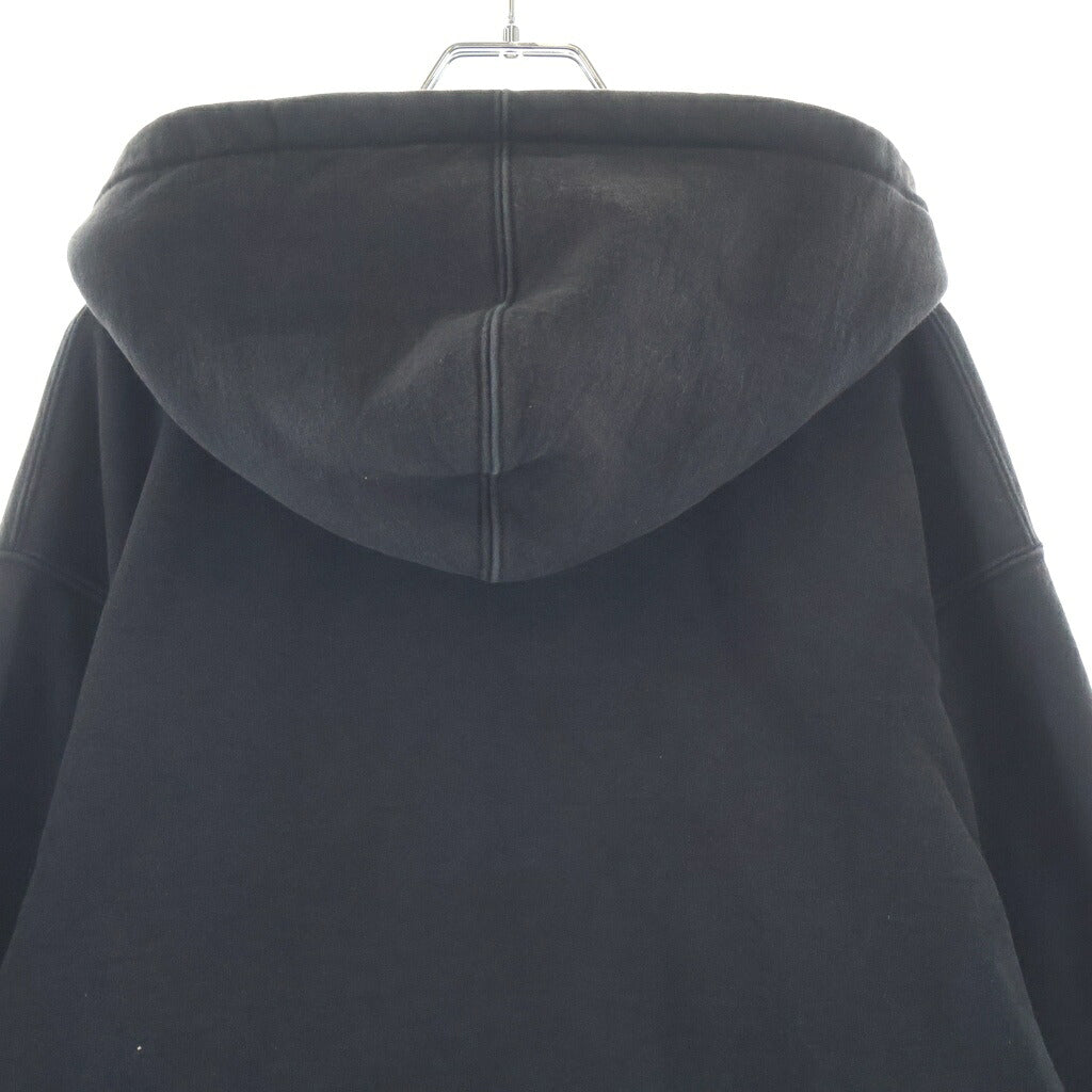 SUPREME(シュプリーム) 19AW Thermal Zip Up Hooded Sweatshirt ロゴ刺繍 裏地サーマル ジップアップ パーカー ブラック