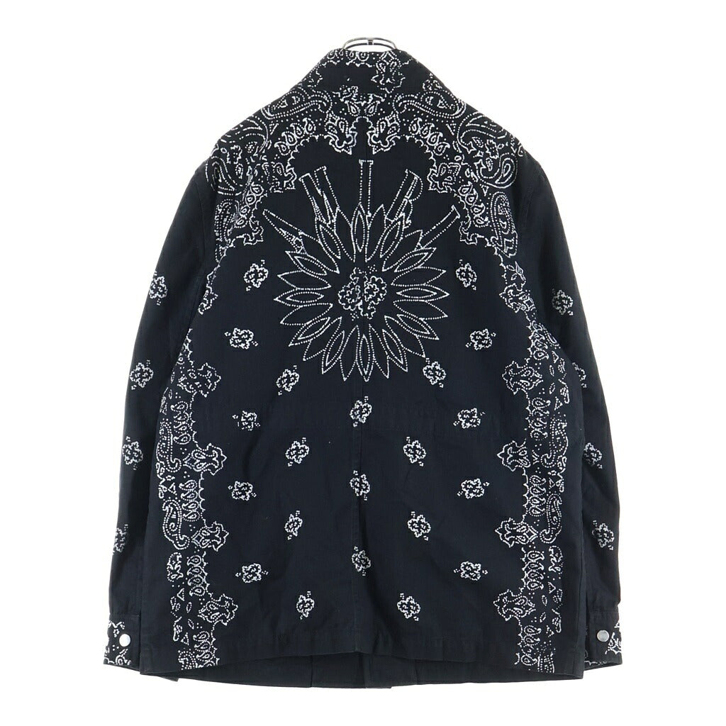 AMIRI(アミリ) M-65 ブリーチバンダナ ミリタリーシャツジャケット ブラック SR3BN0005SMRRCS0