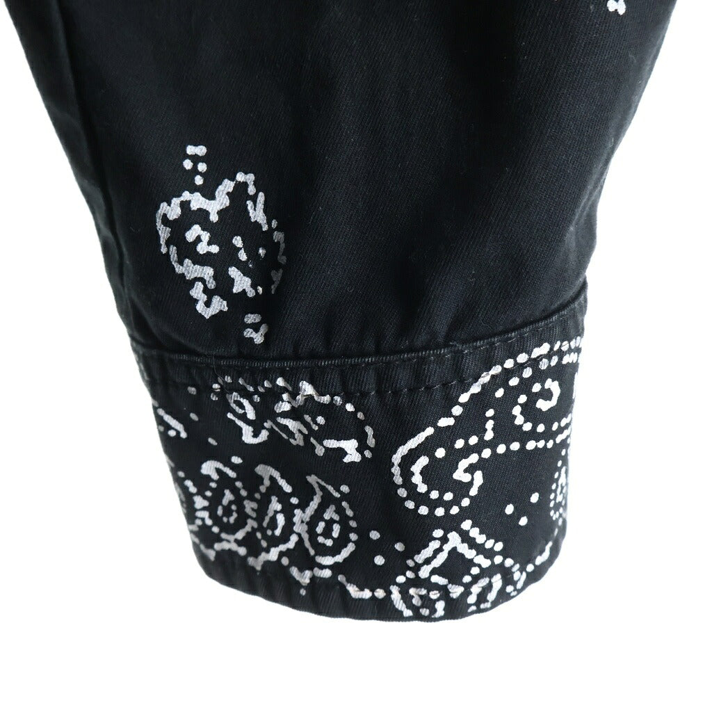 AMIRI(アミリ) M-65 ブリーチバンダナ ミリタリーシャツジャケット ブラック SR3BN0005SMRRCS0