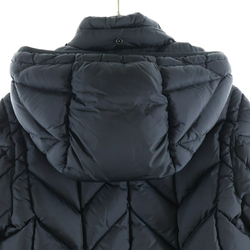MONCLER(モンクレール) 15AW BERRIAT ベリア ロゴワッペン ジップアップ ダウンジャケット ブラック A20914198205