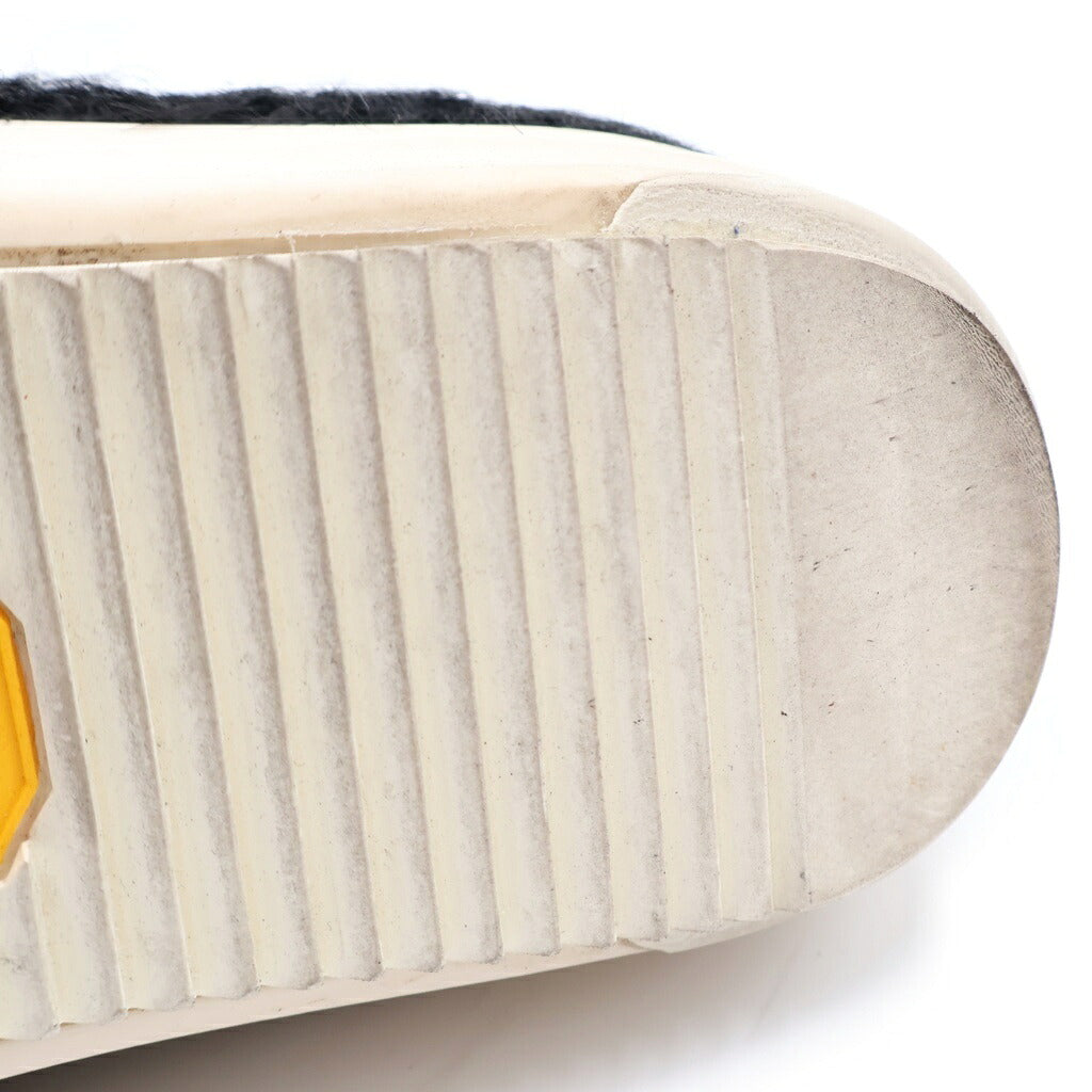 Rick Owens(リックオウエンス) ponyhair low ラモーンズ ファー・ポニーヘア ハラコ ローカットスニーカー ブラック/アイボリー RR01D3891-LHL