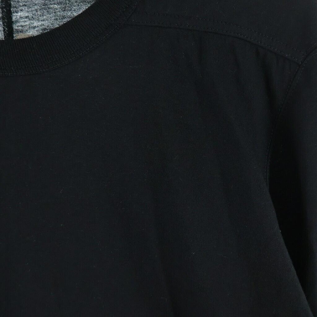 Rick Owens(リックオウエンス) 25AW LEVEL LS T レベル ロングスリーブ クルーネックカットソー Tシャツ ブラック RU02E1266-JA
