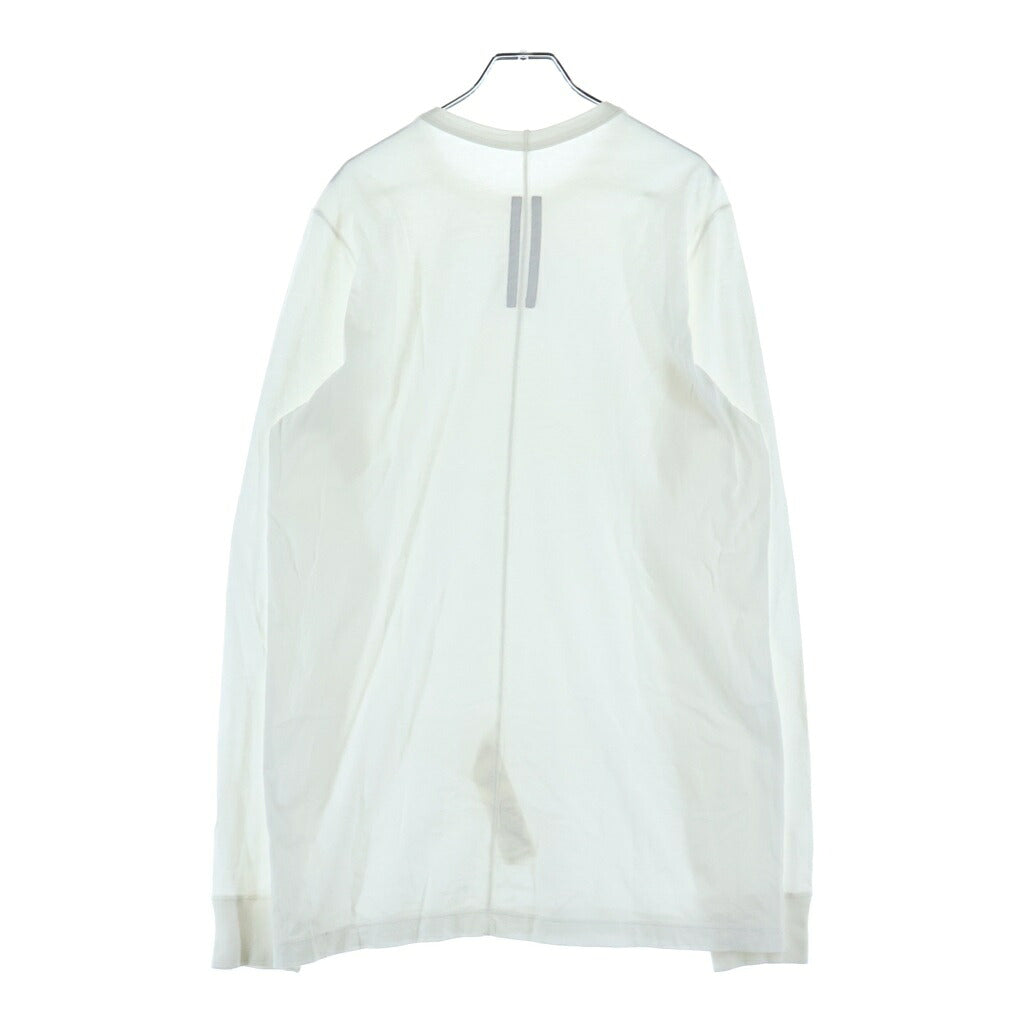 Rick Owens(リックオウエンス) 20AW LEVEL LS T レベル ロングスリーブ クルーネックカットソー Tシャツ ホワイト RU20F3266-JA