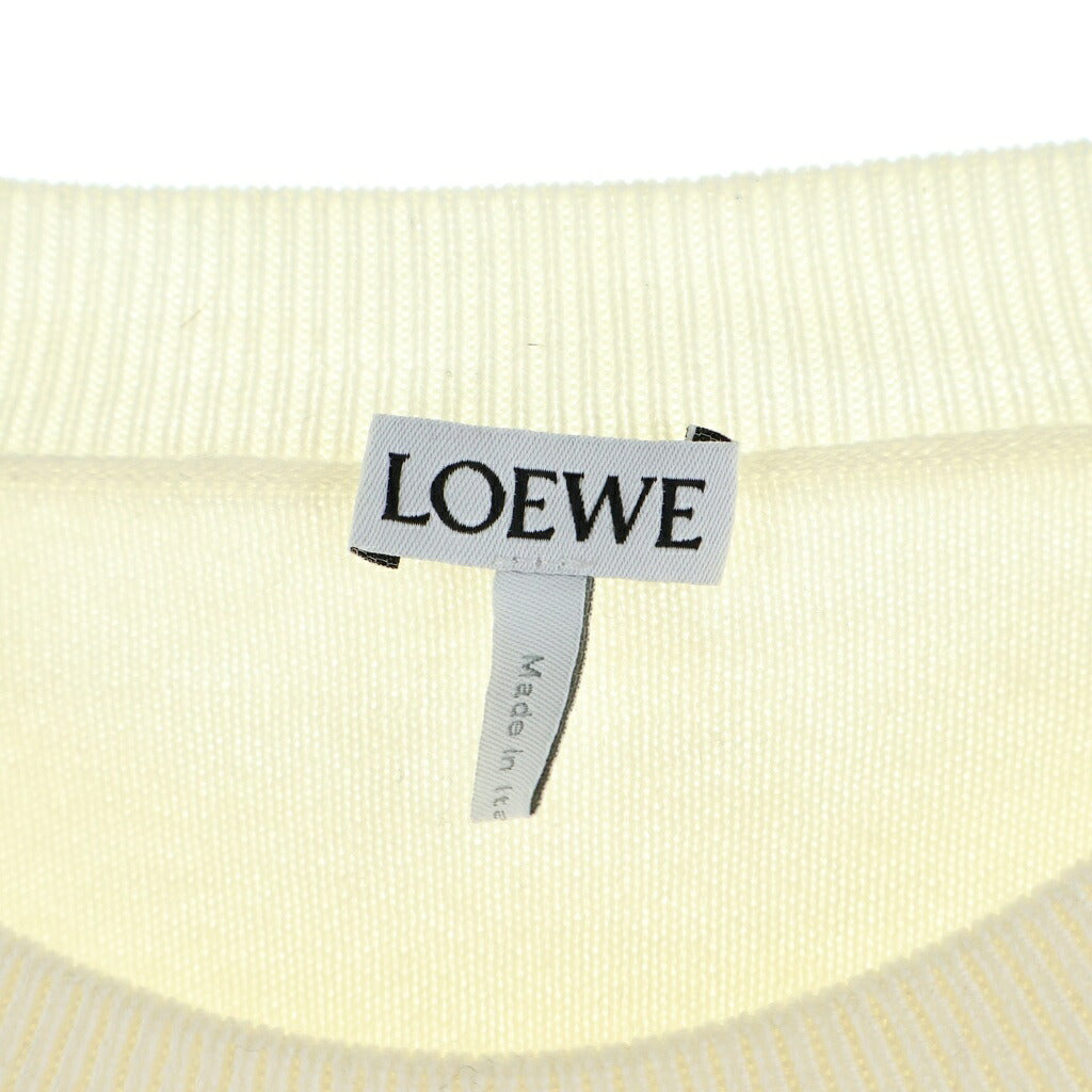 LOEWE(ロエベ) Debossed Anagram Sweater アナグラムロゴ クルーネック ニットセーター アイボリー H526Y14KEE