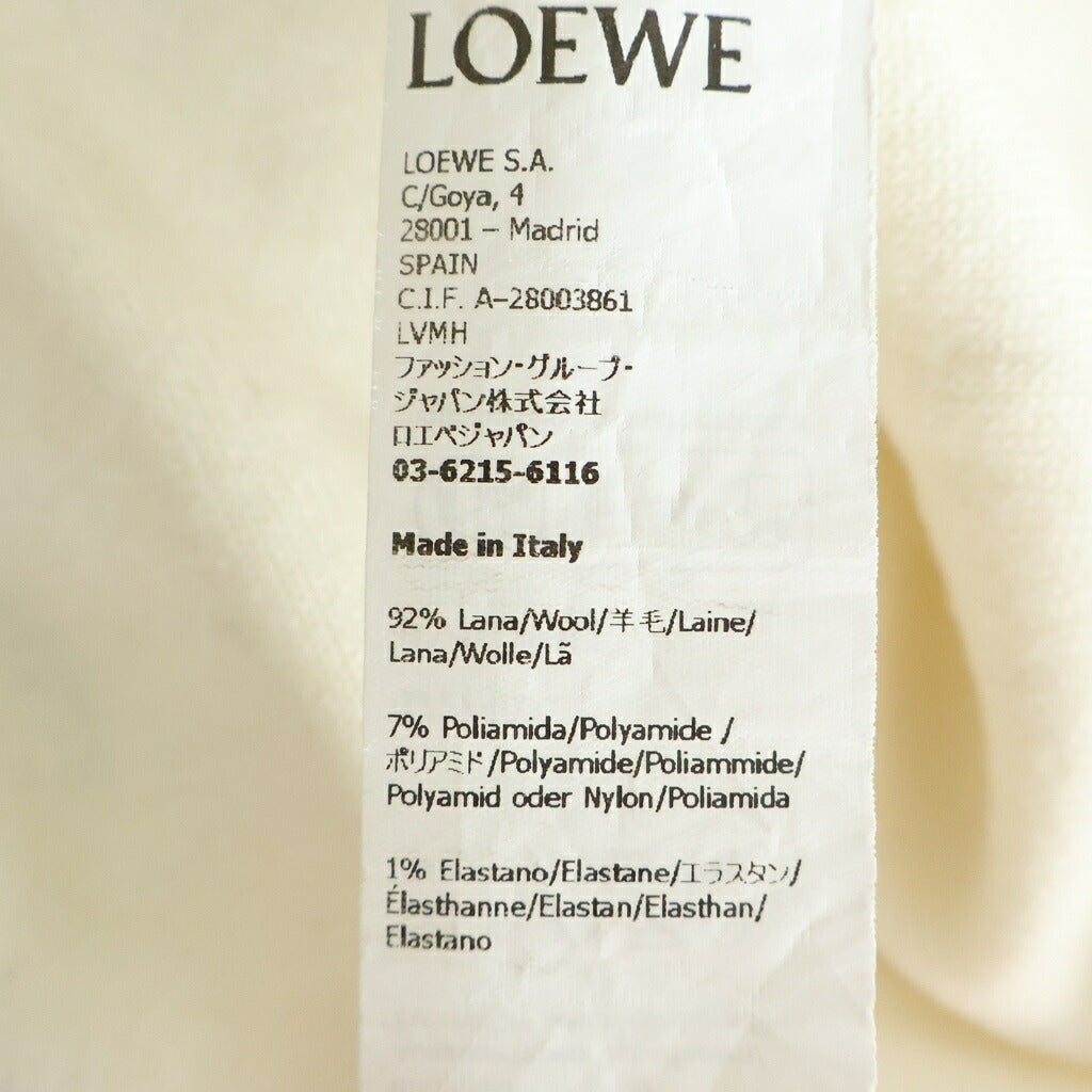 LOEWE(ロエベ) Debossed Anagram Sweater アナグラムロゴ クルーネック ニットセーター アイボリー H526Y14KEE